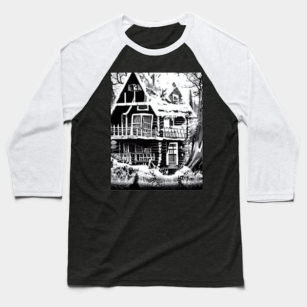 Cabin in the Woods Baseball T-Shirt by KOPERNIKO SHOP